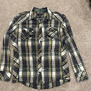 🛍️ Buckle Black Button Down Shirt